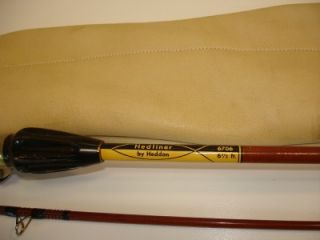 Vintage Heddon Hedliner 2 Piece 6 1 2 Casting Rod Custom Leather