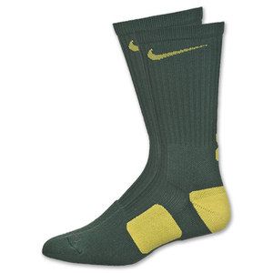 Nike Elite Socks Noble Green Yellow Streak Large 8 12 Jordan Oregon