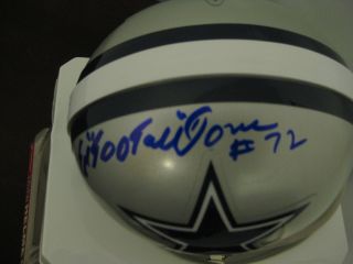 Ed Too Tall Jones Autographed Mini Helmet