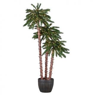  Christmas Trees & Wreaths 4 , 5  and 6 ft. Pre lit Potted Palm Trees