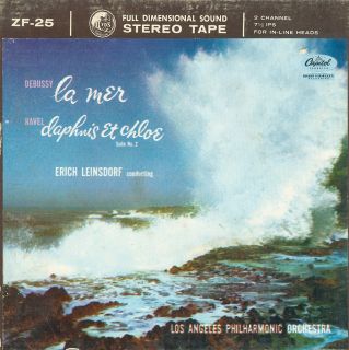 Reel to Reel Tape 2 TRACK Debussy La Mer & Ravel Daphnis   7½
