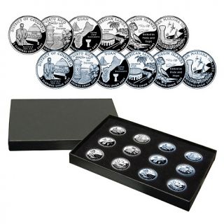 2009 Silver and Clad Proof DC and Territorial State Quarters   Set of