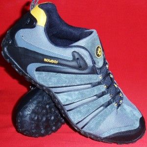 New Mens Nevados Enfield Black Gray Leather Athletic Sport Hiking