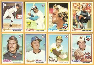 1978 Topps Baseball Complete Set Eddie Murray Jack Morris Rookies Ryan
