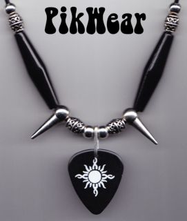 Godsmack Sully Erna Black Guitar Pick Necklace 2000 Tour