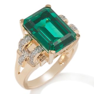 Xavier 12.72ct Absolute™ Emerald Color Stepped Ring