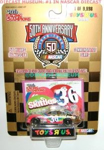 Ernie Irvan 36 Skittles Gold Diecast 50th NASCAR RARE