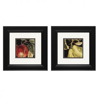  Botanical & Fruit Art Apple and Pear 14 x 14   Set of 2 Prints