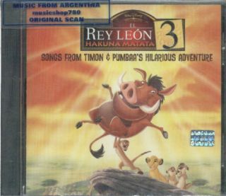 The Lion King 3 Hakuna Matata Soundtrack SEALED CD New