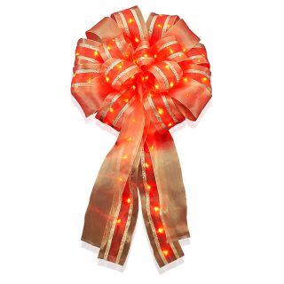  Holiday Decorations Lighting Meilo Creation 14 LED Ribbon Bow