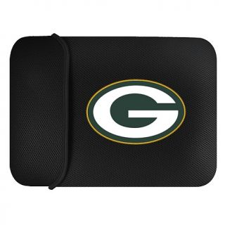 NFL Team 15 Black Laptop Sleeve   Green Bay Packers