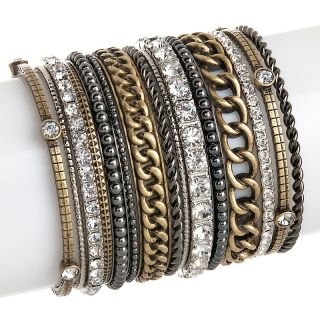  Graziano Glam Slam 15 piece Anniversary Bangle Bracelet Set