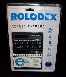 Rolodex 3K Electronic Pocket Planner Directory #RPP 3 +Paper Calendar