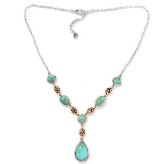  Barse Studio Barse Sterling Silver and Copper Turquoise 16 Y Necklace