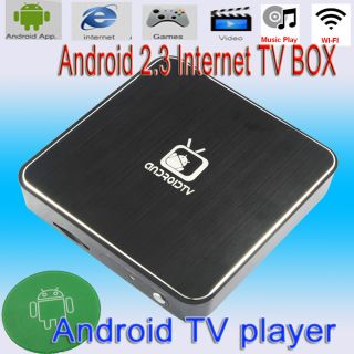 Android2 3 TV Box HDMI 1080p WiFi Internet TV Set Top Box MKV Media