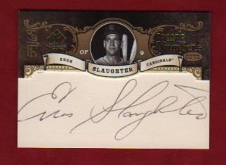 2007 SP Legendary Cuts Enos Slaughter INSIDE THE NUMBERS CUTS