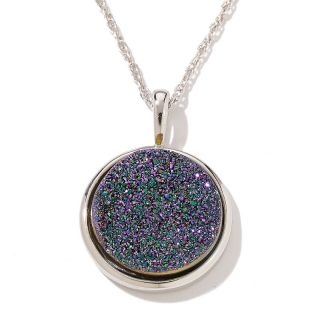 168 596 drusy sterling silver pendant with 18 chain note customer pick