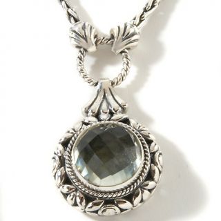  by Robert Manse Prasiolite Quartz Sterling Silver Toggle 20 Necklace