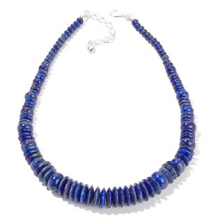 Jewelry Necklaces Beaded Jay King Lapis Beaded Disc 18 1/4 Necklace