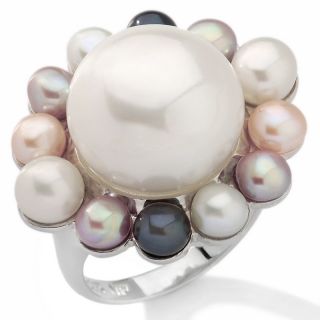 Multicolor Cultured Freshwater Pearl Sterling Silver Ring