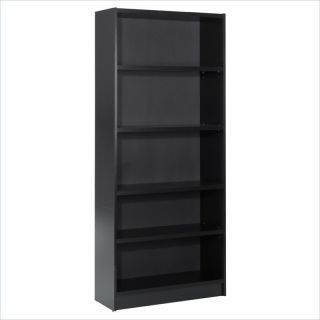 Nexera Essentials 5 Shelf Tall Wood Bookcase