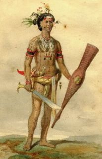 Head Hunter Sword Parang Is from Sarawak Borneo Parang Ilang Means