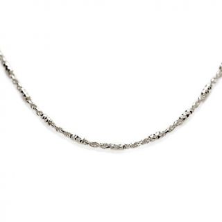  Diamond Cut Bar and Rope Chain 24 Necklace