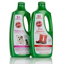 hoover 2 pack of pet and deep cleansing detergents $ 19 95
