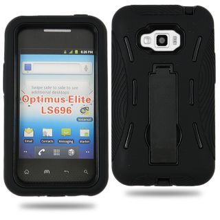  Hard Soft Case Cover Kickstand LG Optimus Elite LS696 Accessory