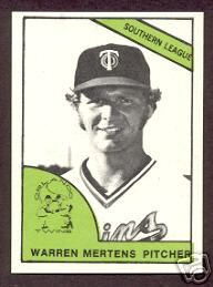  1978 Orlando Twins Warren Mertens