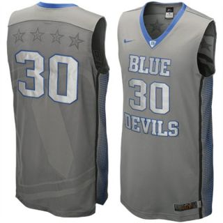 New $120 Nike Hyper Elite Platinum Duke Blue Devils Game Jersey Size