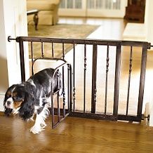 bronze 21 in h expanding pet gate small 28 41w d 20090804202636693