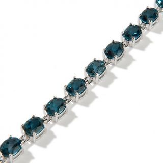 Colleen Lopez 23ct London Blue Topaz 7.5 Sterling Silver Bracelet at