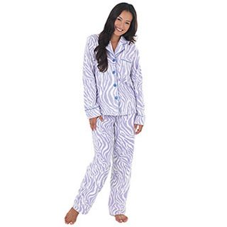 snuggle zebra print fleece pajamas d 2012110118053135~223078