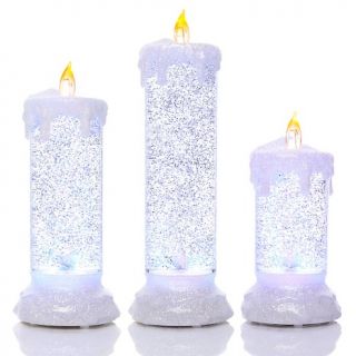  set of 3 led musical glitter candles note customer pick rating 27 $ 79