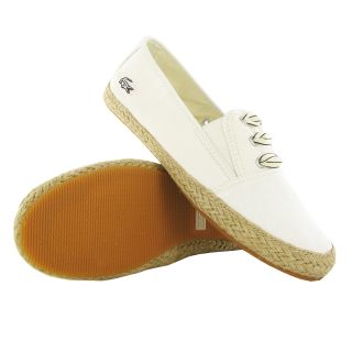  100 search site lacoste fabian espadrilles off white womens trainers