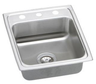 Elkay LRAD1720653 Lustertone Kitchen Sink Single Bowl 3H Stainless