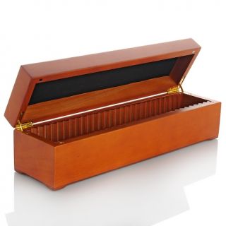 Heirloom Oak Coin Display and Storage Case   28 Slab