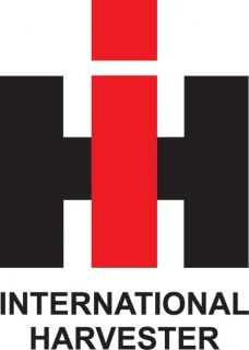 International Harvester Logo Decal 5 75 x 8 Red Black