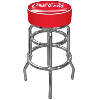  & Dining Furniture Bar Stools Coca Cola Red Padded Pub Stool   30