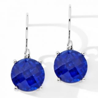 Jewelry Earrings Drop 6.6ct Blue Quartz Sterling Silver Earrings