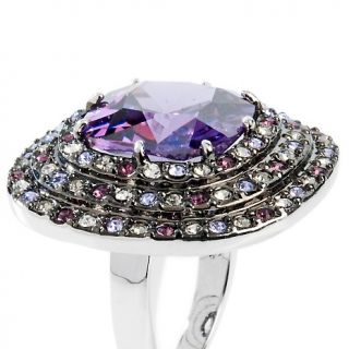 Jewelry Rings Fashion Susan Lucci Simulated Amethyst and Crystal