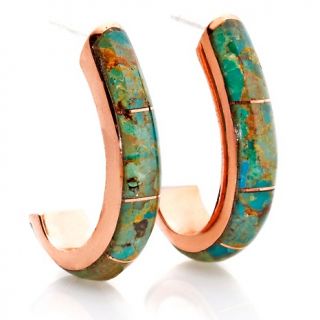  mountain green turquoise copper earrings note customer pick rating 38