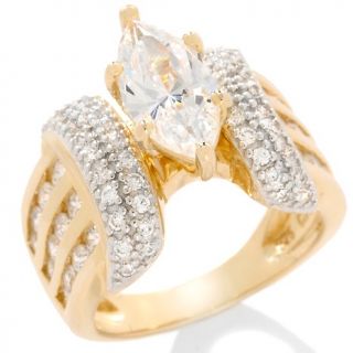 Absolute Marquise and Pavé Wrapped Shoulders Ring   3.1ct