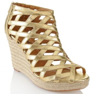 la victoire leather weave wedge d 2011030710063881~109858