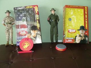 Lee Ermey Xtra Salty and Gunnery Sgt 12 inch Figures