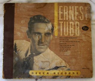 Decca Records Ernest Tubb Souvenir Album Holder with No Albums