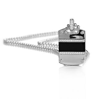 Absolute Victoria Wieck Absolute™ Mens Black Onyx Sterling Silver