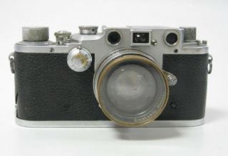 German Camera Old DRP Leica IIIc Ernst Leitz Wetzlar Summitar Lens