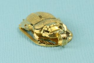 18 Karat Yellow Gold Lucky Egyptian Scarab Charm or Pendant